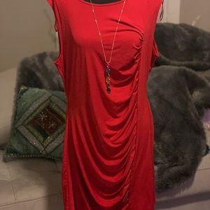 Sexy Red Drappy dress